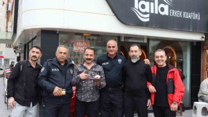 İhbara geldiler, pasta yediler