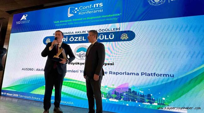 Kayseri Büyükşehir'e Akıllı Ulaşım Sistemi ile jüri özel ödülü