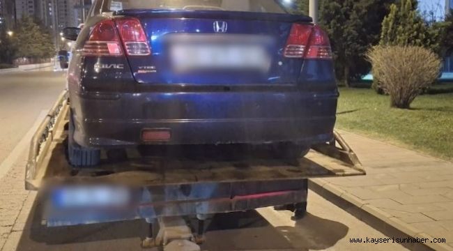 Kayseri'de bin 468 araca ceza