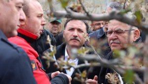Vali Çiçek ve Başkan Büyükkılıç'tan Develi'de 'zirai don' incelemesi