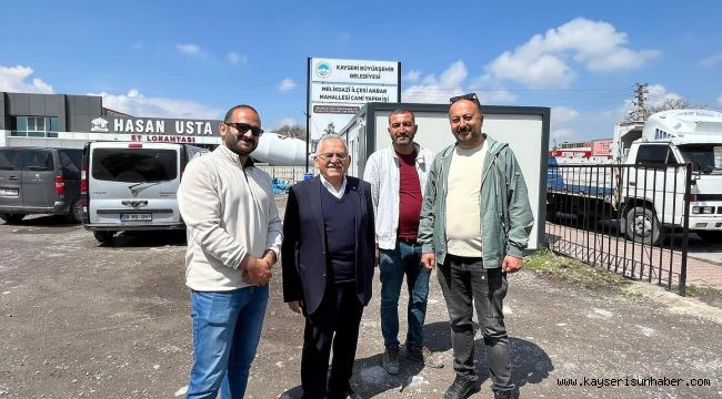 Başkan Büyükkılıç, Anbar'da cami inşaatını inceledi
