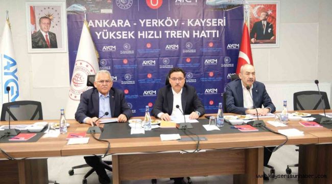 Başkan Büyükkılıç'tan yüksek hızlı tren şantiyesinde inceleme