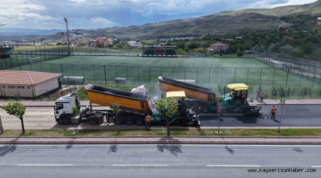 Büyükşehirin Erkilet'teki 36 milyon TL'lik yol yenileme çalışması başladı