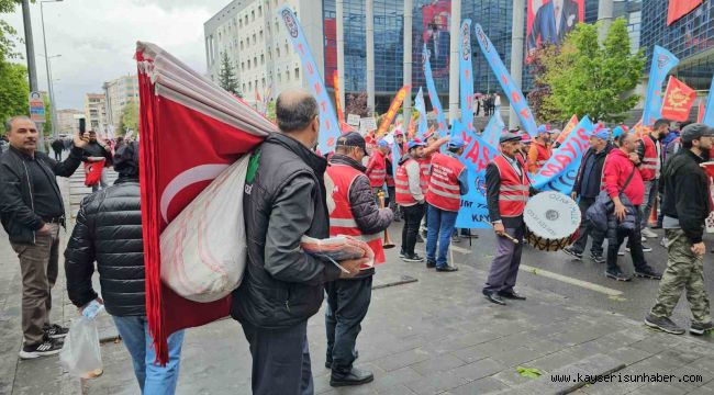 Kayseri'de 1 Mayıs coşkusu