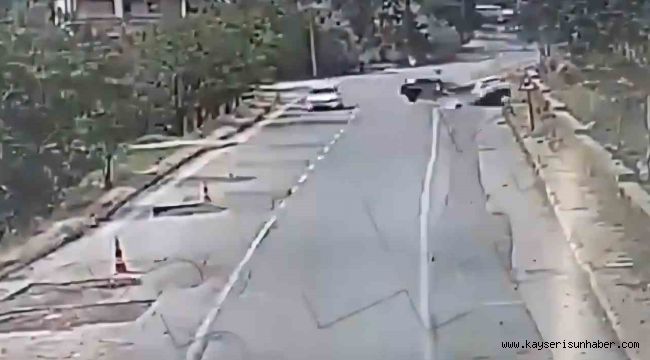Kayseri'de 2 kişinin öldüğü feci kaza kamerada