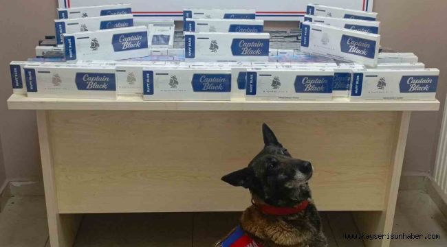 Kayseri'de bin 400 paket kaçak sigara yakalandı