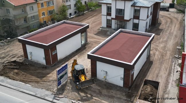 Melikgazi'de sağlık merkezlerine çevre düzenlemesi yapılıyor