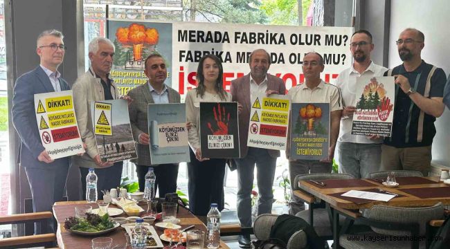Merada yapılmak istenen patlayıcı tesisine tepki