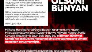 MHP'li Özdemir'den Bünyan'a hükümet konağı müjdesi