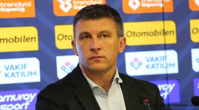 Sergej Jakirovic: "Ana hedefimiz olan ligde kalma adına çok önemli bir adım attık"