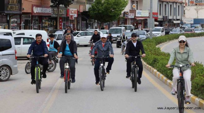 Yahyalı'da bisiklet turu düzenlendi