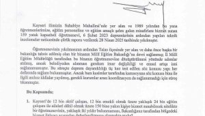 Baki Ersoy'dan 'Kayseri Öğretmenevi' için soru önergesi