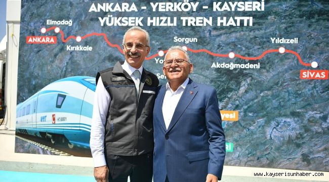 Başkan Büyükkılıç: "Kayseri, yüksek hızlı tren ile Anadolu'nun parlayan yıldızı olacak"