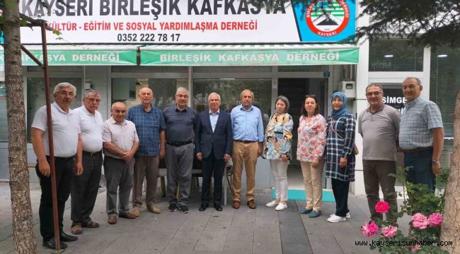 Birleşik Kafkasya Derneği'nden Kaymakam Dönmez'e veda