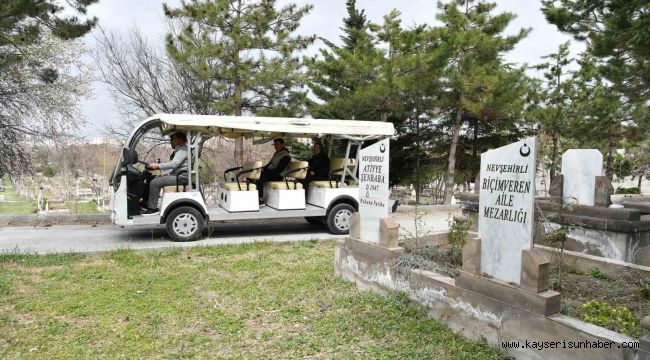 Büyükşehir Belediyesi, mezarlıkları bayram ziyaretine hazırladı