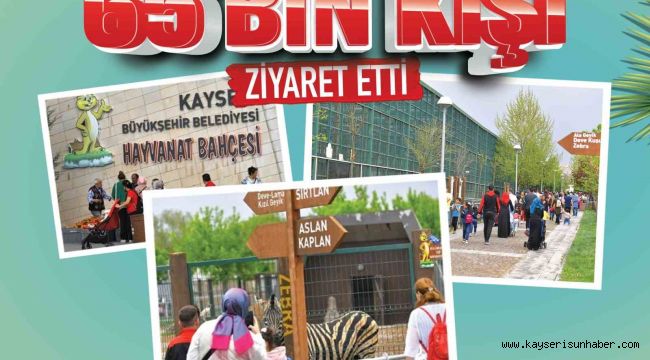 Hayvanat bahçesini bayramda 65 bin kişi ziyaret etti