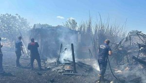 Kayseri itfaiyesi Manisa'daki yangını söndürme çalışmasına katıldı