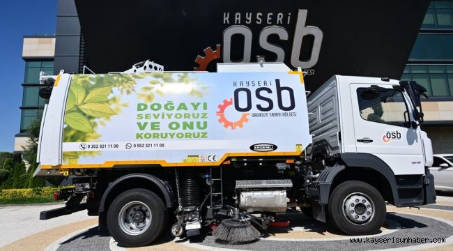 Kayseri OSB araç filosuna vakumlu yol süpürme aracı eklendi