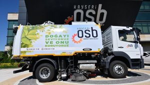 Kayseri OSB araç filosuna vakumlu yol süpürme aracı eklendi