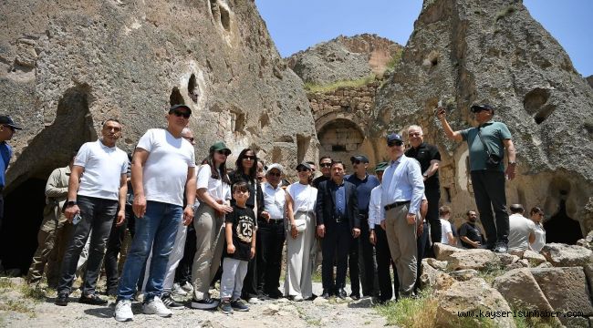 Kayseri protokolü Soğanlı Vadisi'nde buluştu