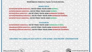 Kayseri'de otoyollarda bayram yoğunluğu