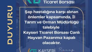 KTB Canlı Hayvan Pazarı'nda 'şap hastalığı' önlemi