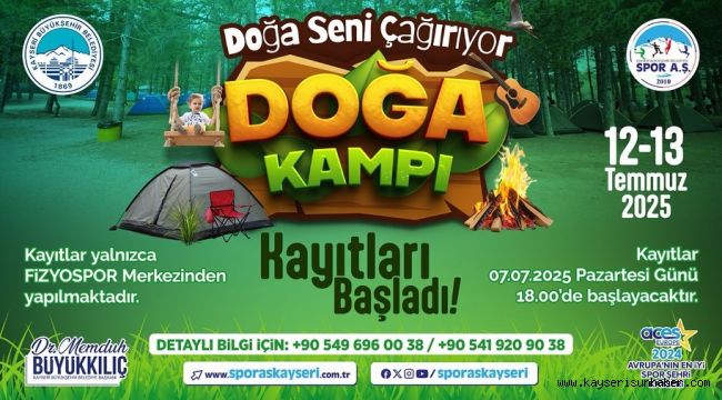 'Doğa Seni Çağırıyor' Doğa Kampı'na kayıtlar başladı