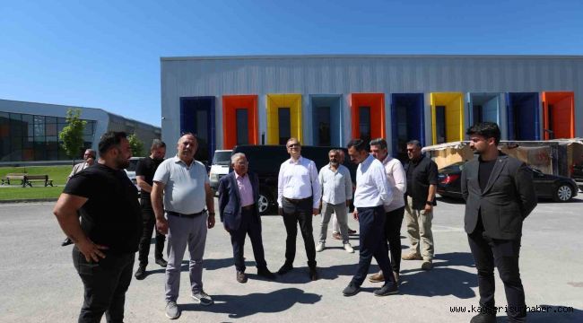 Başkan Büyükkılıç, Alzheimer Merkezi inşaatını inceledi