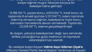 Bünyan Belediyesi borçsuz hale geldi