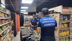 Kayseri Büyükşehir Zabıta'dan marketlere sıkı denetim