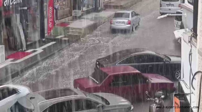 Kayseri Develi'de sağanak etkili oldu