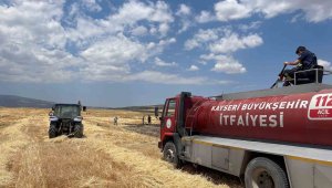 Kayseri Tomarza'da 2 günde 4 ekili arazide yangın çıktı
