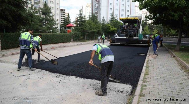 Melikgazi'den İldem'in ulaşımını rahatlatacak asfalt çalışması