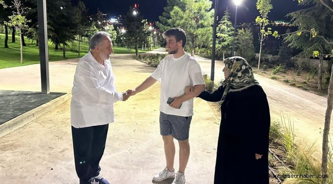 Projesi yarışmayla belirlenen tek millet bahçesi Talas'ta açılıyor