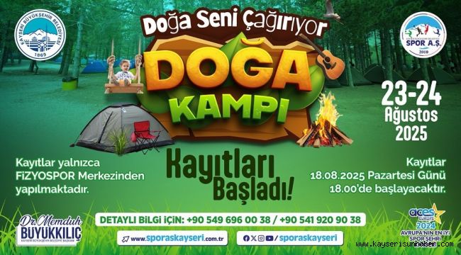 Büyükşehirin doğa kampı, yoğun ilgiyle devam ediyor