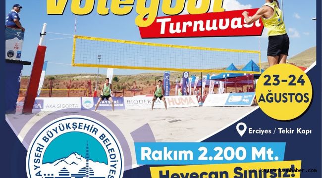 Erciyes'te fileler zirvede geriliyor: 'En havalı voleybol turnuvası' başlıyor