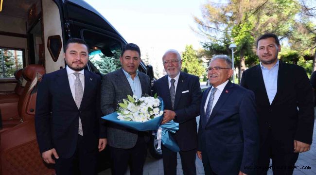 Genel Başkan Vekili Elitaş ve Bakan Yardımcısı Boyraz'dan Başkan Büyükkılıç'a ziyaret