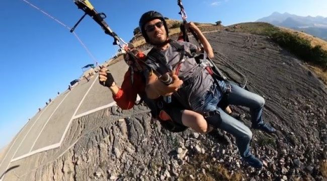 Havada korku dolu anlar, ip düğümlendi, pilotun sakinliği faciayı önledi