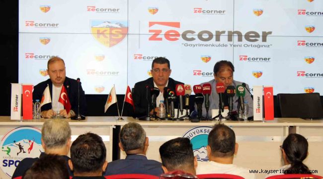 Kayserispor ile Zecorner arasında isim sponsorluğu anlaşması imzalandı