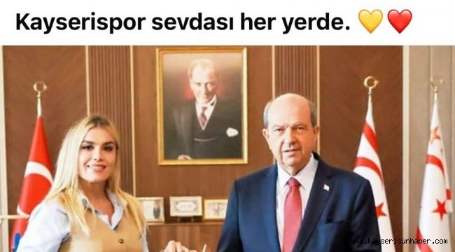 KKTC Cumhurbaşkanı Tatar'a Kayserispor forması