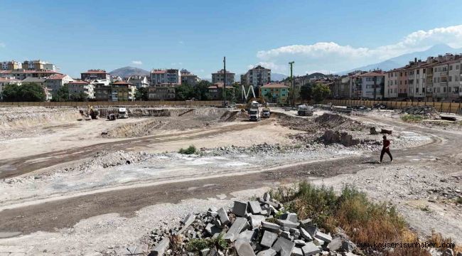 Sahabiye Kentsel Dönüşüm Projesi'nde zemin güçlendirme çalışmaları sürüyor