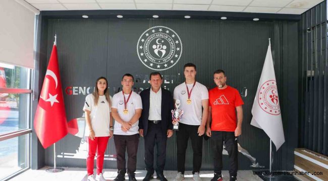 Şampiyon sporculardan Kabakcı'ya ziyaret