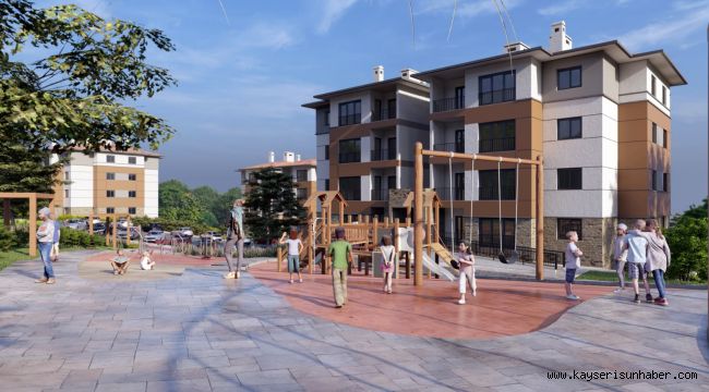 Yahyalı'da yeni TOKİ konutları çalışmaları tüm hızıyla sürüyor