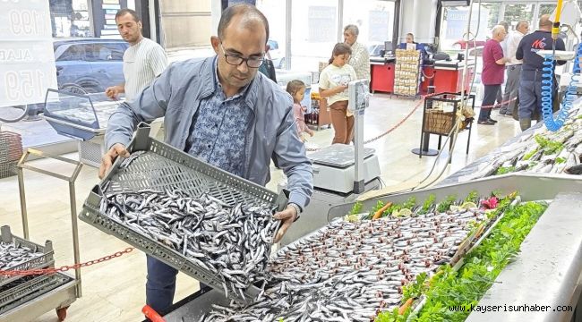 Balık tezgahları şenlendi