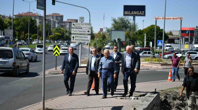 Başkan Büyükkılıç, DSİ Katlı Kavşağı proje çalışmalarını inceledi