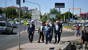 Başkan Büyükkılıç, DSİ Katlı Kavşağı proje çalışmalarını inceledi