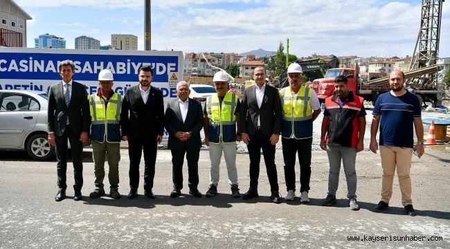 Başkan Büyükkılıç ile Başkan Okandan'dan, Sahabiye Projesi 2. Etap çalışmalarına inceleme