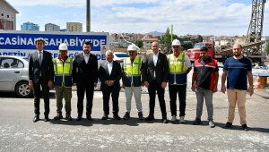 Başkan Büyükkılıç ile Başkan Okandan'dan, Sahabiye Projesi 2. Etap çalışmalarına inceleme