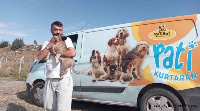 Belediye ekipleri nefes kesen operasyonla yavru köpeği kurtardı