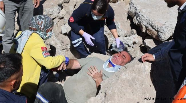 Bünyan'da deprem tatbikatı yapıldı